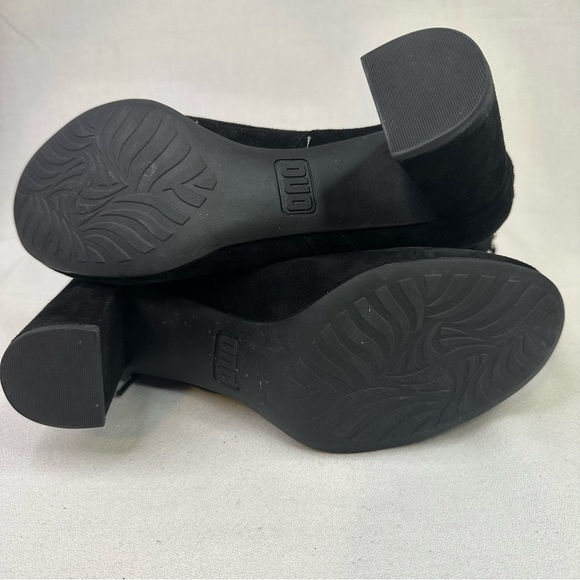 ONO Jutra Suede Heeled Ankle Boot Black 7.5 - Picture 14 of 14